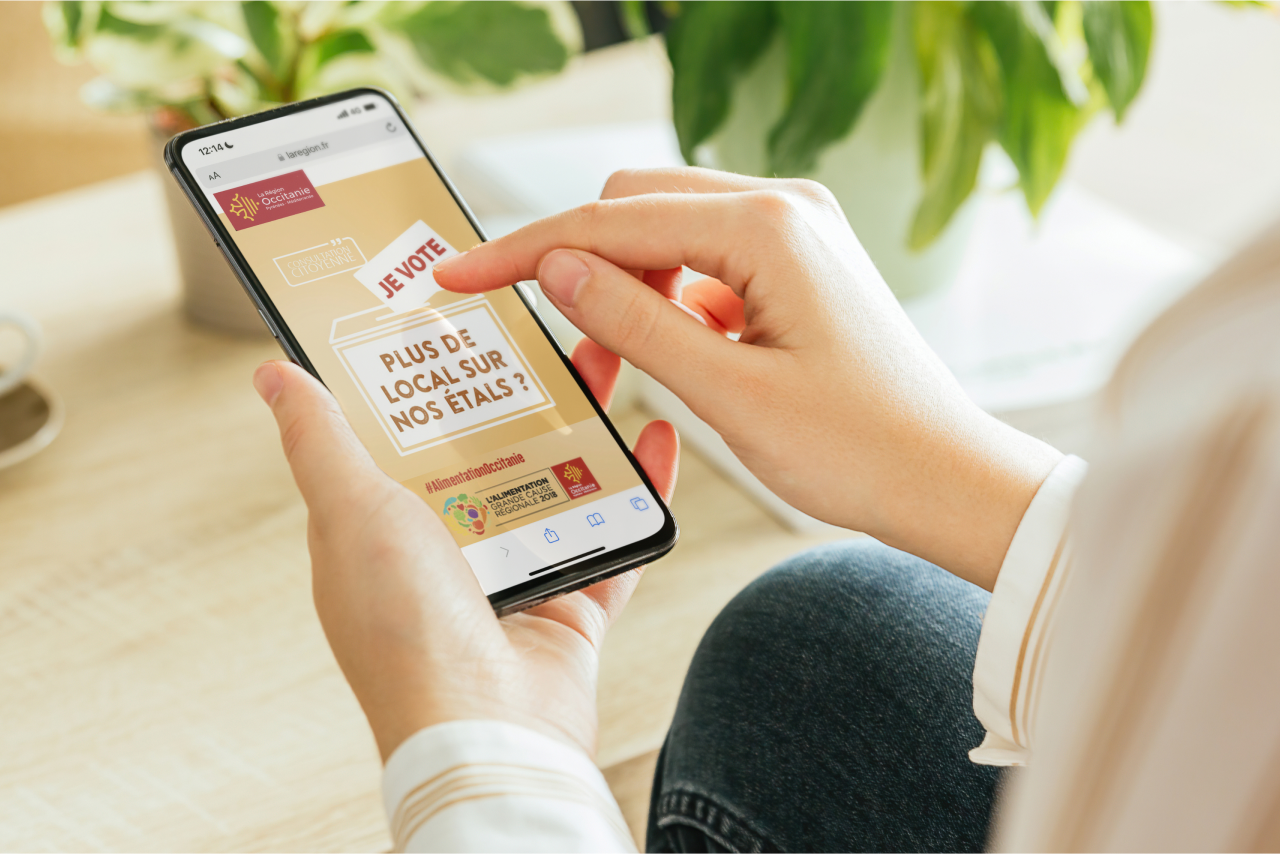 Vue sur l'application